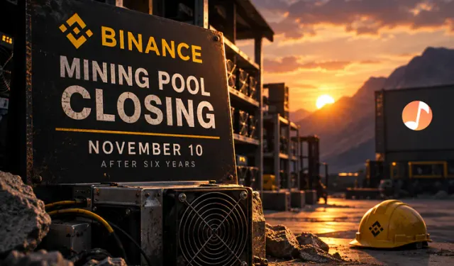 Binance Closes Its Mining Pool on November 10 After Six Years